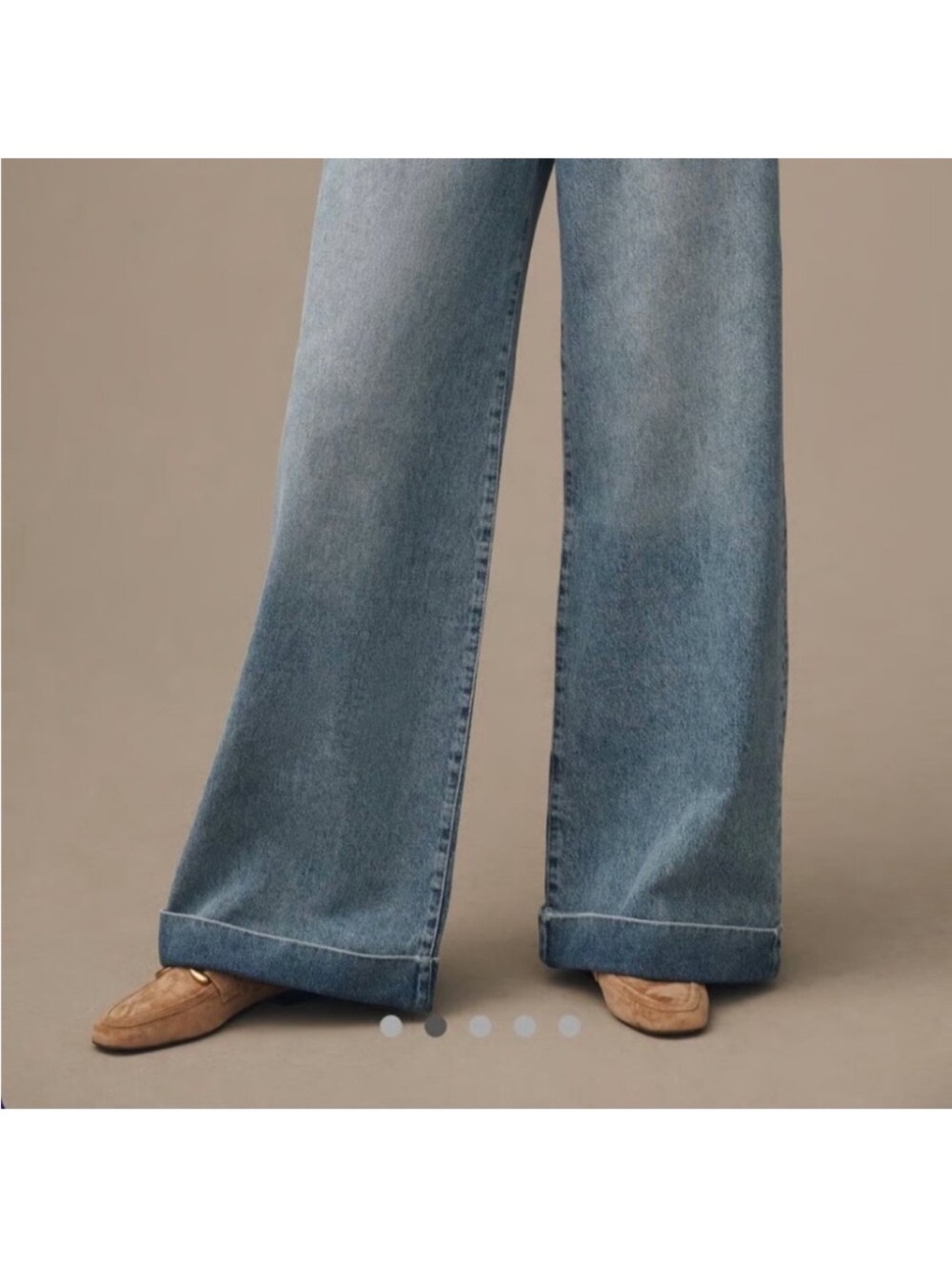 Pilcro Anthropologie Jeans Womens 31 High Rise Wide Leg Cuffed Hem - Picture 9 of 10